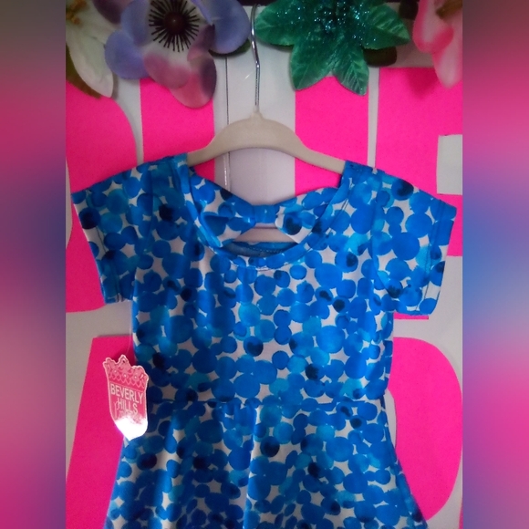 #1717👉🏼 CUTE CASUAL 💙 & 🤍 DRESS - Picture 4 of 7